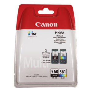 Canon MULTIPACK NERO / DIFFERENTI COLORI PG-560 + CL-561 3713C006 ORIGINALE