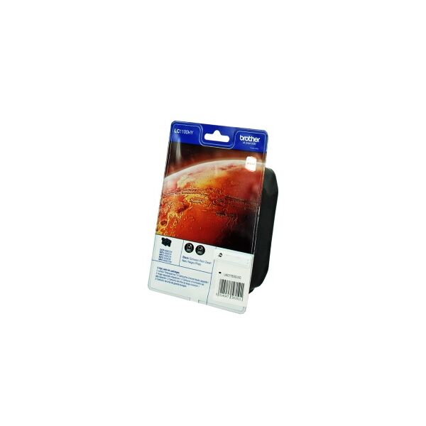 brother multipack nero lc-1100hy lc1100hybkbp2dr 2 cartucce lc1100hybk originale