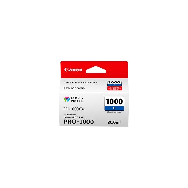 canon cartuccia d'inchiostro blu pfi-1000b 0555c001 4875 copie 80ml originale