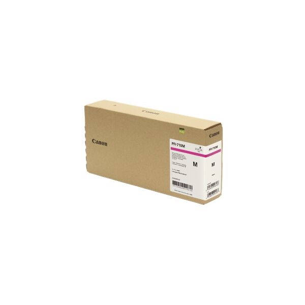 canon cartuccia d'inchiostro magenta pfi-710m 2356c001 700ml originale