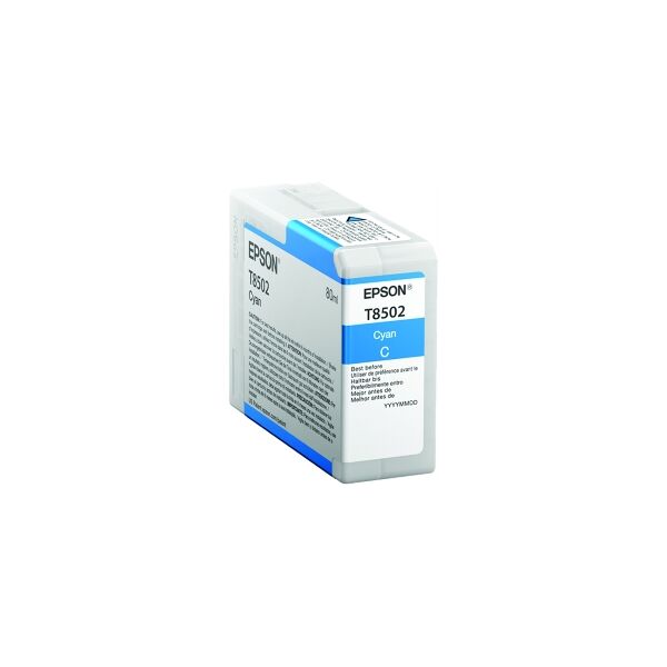 epson cartuccia d'inchiostro ciano c13t850200 t8502 80ml originale