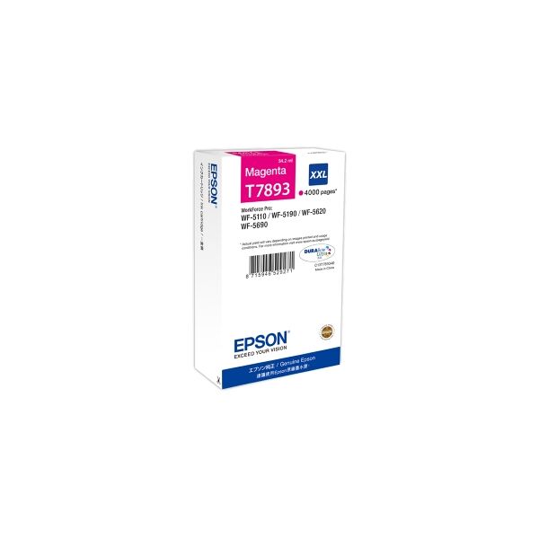 epson cartuccia d'inchiostro magenta c13t789340 t7893 xxl 4000 copie 34,2ml xxl originale