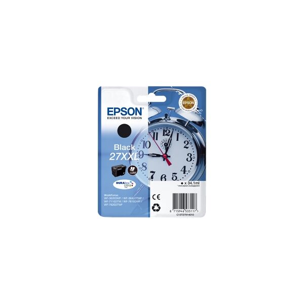 epson cartuccia d'inchiostro nero c13t27914012 27 xxl 2200 copie 34,1ml xxl originale