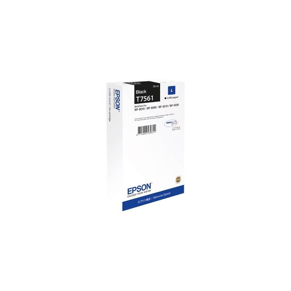 epson cartuccia d'inchiostro nero c13t756140 t7561 2500 copie 50ml originale