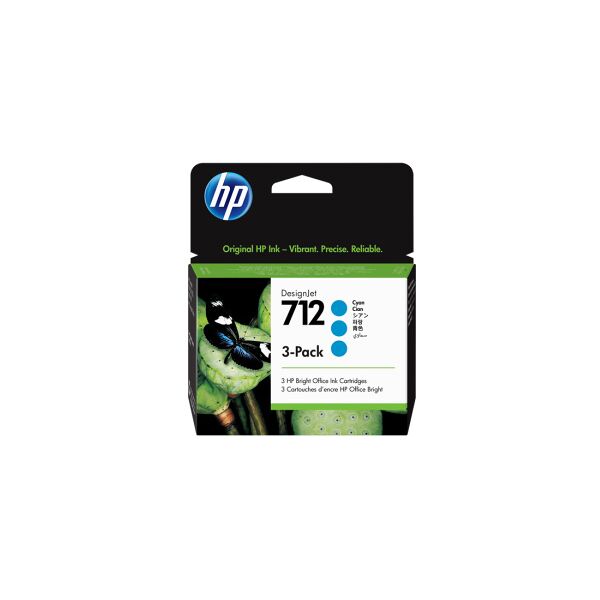 hp multipack ciano 3ed77a 712 originale