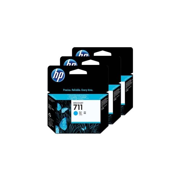 hp multipack ciano cz134a 711 3-pack 29 ml originale