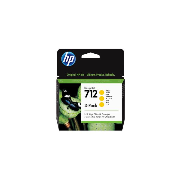 hp multipack giallo 3ed79a 712 originale