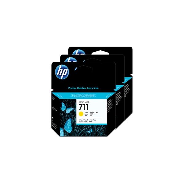 hp multipack giallo cz136a 711 3-pack 29 ml originale