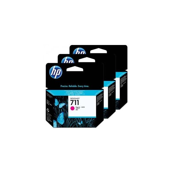 hp multipack magenta cz135a 711 3-pack 29 ml originale