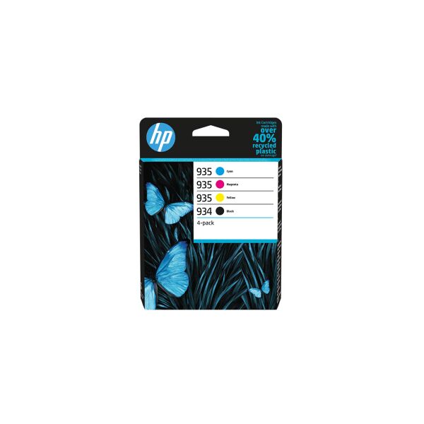 hp multipack nero / ciano / magenta / giallo 6zc72ae 934 / 935 originale