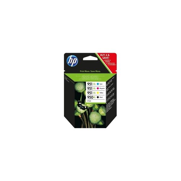 hp multipack nero / ciano / magenta / giallo c2p43ae mcvp 01 950xl+951xl originale