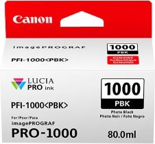 canon cartuccia d'inchiostro nero (foto) pfi-1000pbk 0546c001 2205 copie 80ml originale