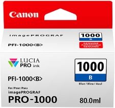 Canon cartuccia d'inchiostro blu pfi-1000b 0555c001 4875 copie 80ml originale