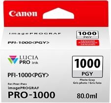 Canon cartuccia d'inchiostro grigio pfi-1000pgy 0553c001 3165 copie 80ml originale