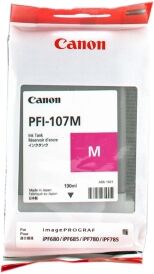 Canon Cartuccia D'Inchiostro Magenta Pfi-107M 6707B001 130Ml Originale