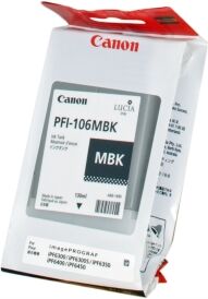 Canon cartuccia d'inchiostro nero (opaco) pfi-106mbk 6620b001 130ml originale