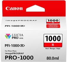 Canon Cartuccia D'Inchiostro Rosso Pfi-1000R 0554C001 5355 Copie 80Ml Originale