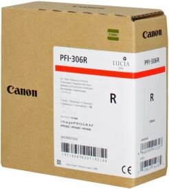 Canon Cartuccia D'Inchiostro Rosso Pfi-306R 6663B001 330Ml Originale