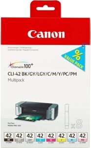 Canon Multipack Nero / Ciano / Magenta / Giallo / Grigio / Ciano (Chiaro) / Magenta (Chiar Originale