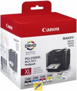 Canon multipack nero / ciano / magenta / giallo pgi-2500xl 9254b004 originale