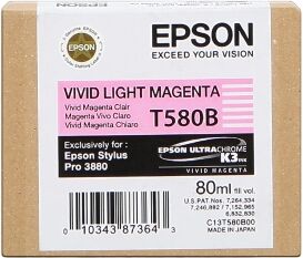 Epson CARTUCCIA D'INCHIOSTRO MAGENTA (CHIARO) C13T580B00 T580B 80ML ORIGINALE