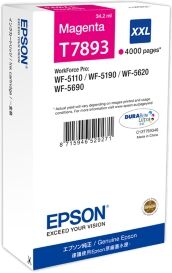 Epson Cartuccia D'Inchiostro Magenta C13T789340 T7893 Xxl 4000 Copie 34,2Ml Xxl Originale