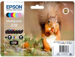 Epson multipack nero / ciano / magenta / giallo / ciano (chiaro) / magenta (chiaro) c13t37 originale