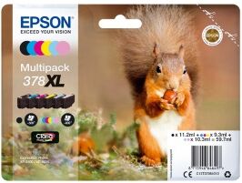 Epson multipack nero / ciano / magenta / giallo / ciano (chiaro) / magenta (chiaro) c13t37 originale