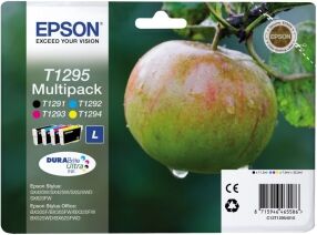 Epson MULTIPACK NERO / CIANO / MAGENTA / GIALLO C13T12954012 T1295 4 CARTUCCE D'INCHIOSTRO ORIGINALE