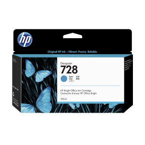 HP cartuccia d'inchiostro ciano f9j67a 728 130ml originale