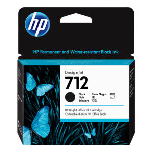 HP cartuccia d'inchiostro nero 3ed71a 712 80ml originale