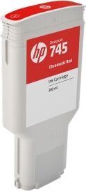 HP Cartuccia D'Inchiostro Rosso F9K06A 745 300Ml Originale