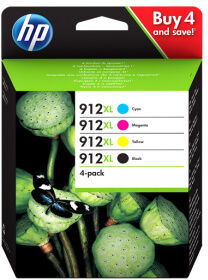 HP Multipack Nero / Ciano / Magenta / Giallo 3Yp34Ae Mcvp 912 Xl Originale