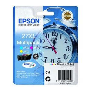 Epson MULTIPACK CIANO / MAGENTA / GIALLO C13T27154012 T2715 3 CARTUCCE COLORE: T2712 + T27 ORIGINALE