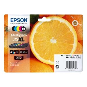 Epson MULTIPACK NERO / CIANO / MAGENTA / GIALLO / NERO (FOTO) C13T33574011 T3357 5 CARTUCC ORIGINALE