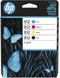 HP MULTIPACK NERO / CIANO / MAGENTA / GIALLO 6ZC74AE 912 ORIGINALE