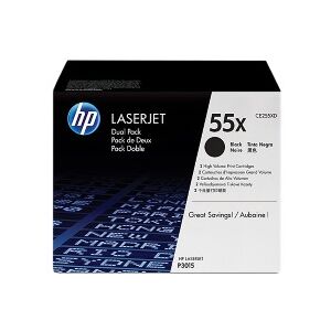 HP Multipack Nero Ce255Xd 55X Pacco Doppio Originale