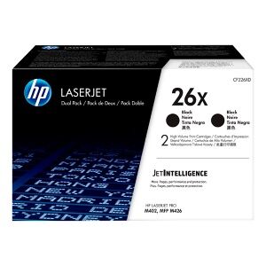 HP multipack nero cf226xd 26x originale