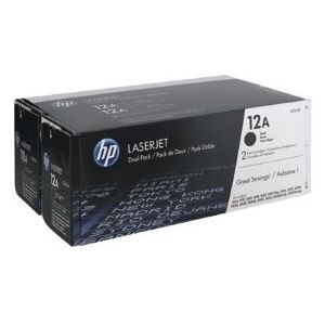 HP multipack nero q2612ad 12a confezione doppia a 2.000 p. originale