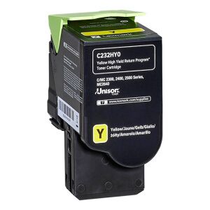 Lexmark TONER GIALLO C232HY0 C/MC2325/2425/2535 2300 COPIE ORIGINALE