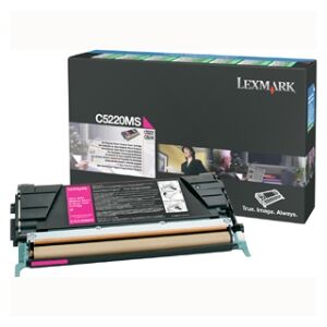 Lexmark toner magenta c5220ms c52x/53x 3000 copie restituzione- cartuccia di toner originale