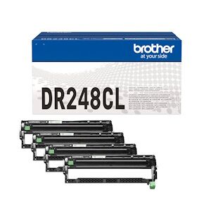 Brother TAMBURO NERO / CIANO / MAGENTA / GIALLO DR-248CL 30000 COPIE ORIGINALE