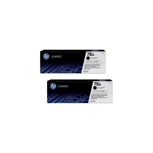 hp multipack nero ce278ad 78a confezione doppia: 2x ce278a originale