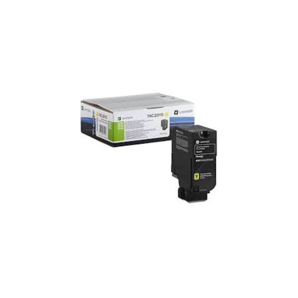 lexmark toner giallo 74c20y0 cs/cx725 3000 copie originale