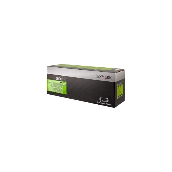 lexmark toner nero 502u 50f2u00 20000 copie cartuccia di stampa riutilizzabile originale