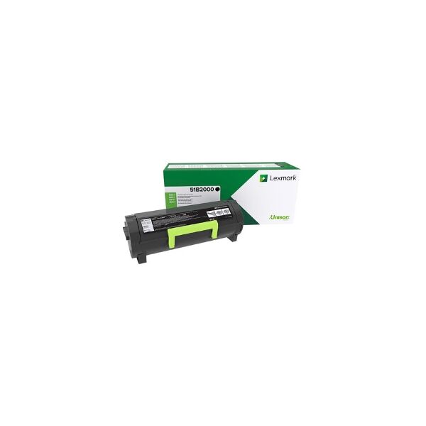 lexmark toner nero 51b2000 ms/mx317/417/517/617 2500 copie originale