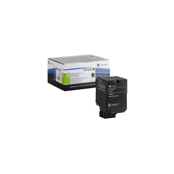 lexmark toner nero 74c20k0 cs/cx725 3000 copie originale