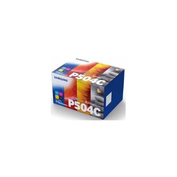 samsung multipack nero / ciano / magenta / giallo clt-p504c su400a rainbow kit, 4 toner: c originale