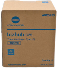 Konica Minolta TONER CIANO A0X5453 TNP27C 4500 COPIE ORIGINALE