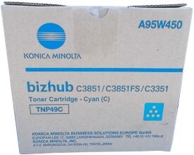 Konica Minolta TONER CIANO A95W450 TNP49C 12000 COPIE ORIGINALE